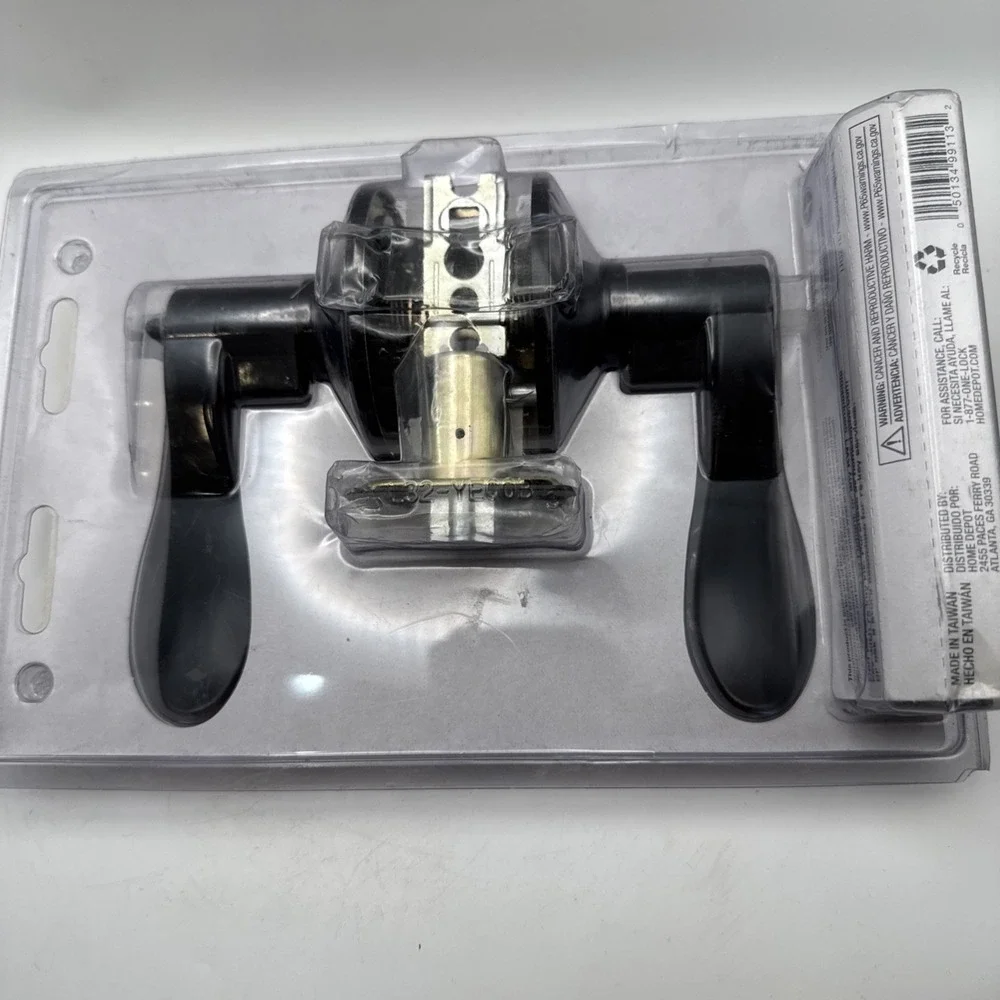 DEFIANT Locking Door Lever Knob Naples Collection Aged Bronze 2 Key 1001-509-904
